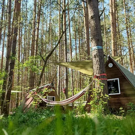 キャンプ場 Waldcamp Gruenzeit-Naturunterkuenfte, Upcycling Caravans & Glamping Naehe Spreewald Bei Cottbus コットブス