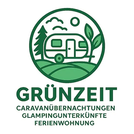 Grünzeit Caravanübernachtungen Und Einfache Hütten Im Wald Campingplatz *