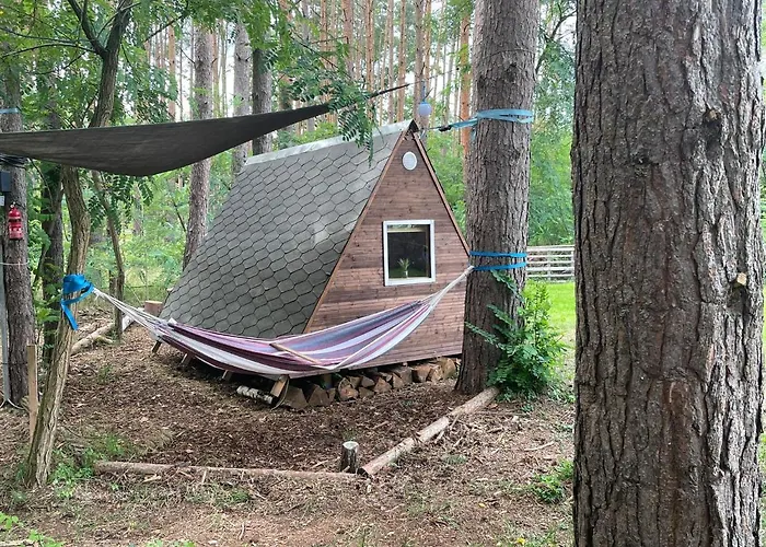 キャンプ場 Waldcamp Gruenzeit-Naturunterkuenfte, Upcycling Caravans & Glamping Naehe Spreewald Bei Cottbus *