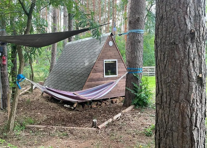 Gruenzeit Caravanuebernachtungen Und Einfache Huetten Im Wald Kemping *